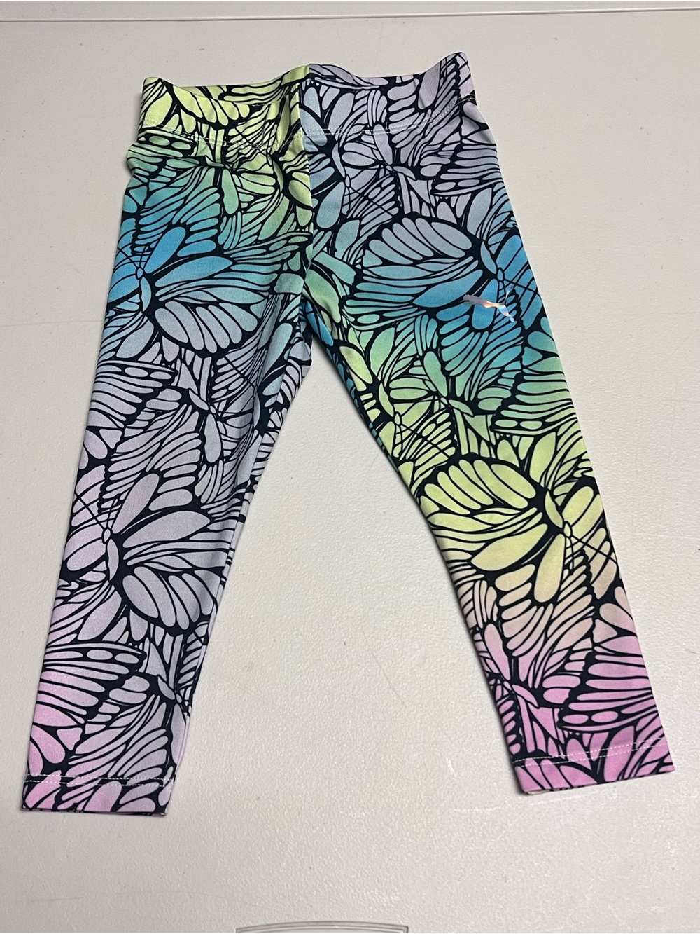 PUMA Multicolor Butterfly Print Leggings 2T